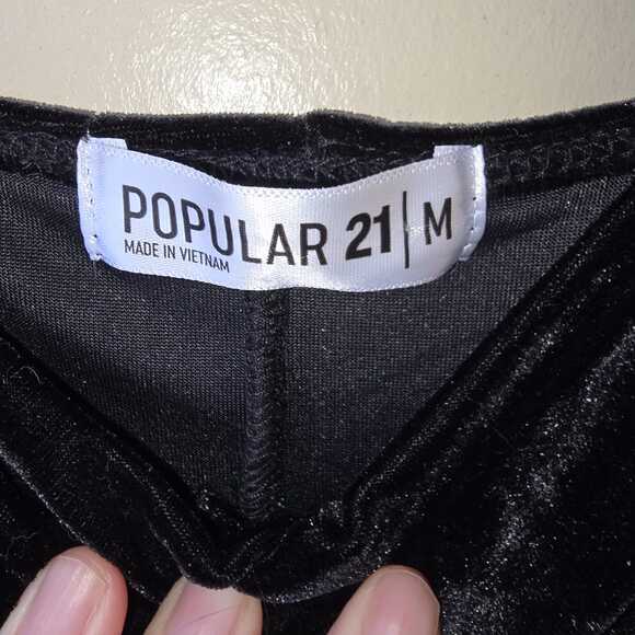 Sleeveless High Slit Velvet Maxi Dress Size M Black Bodycon Made USA Pleated - Picture 7 of 9